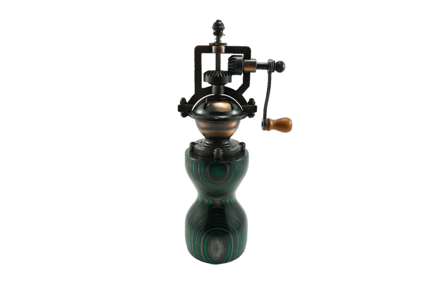 Colored Wood Peppermill - Green, Gray